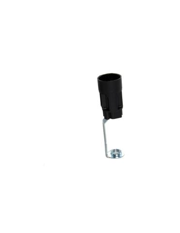 Portalampada E14 con staffa utile per il rivestimento finta candela, Alto 65 mm