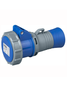 Presa industriale 230V, 2P-T, 32A, IP67, blu - Rosi 1008523