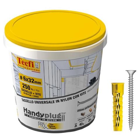 BOX 250 TASSELLI 6 CON VITE CON  PUNTA OMAGGIO