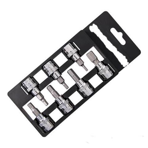 KIT SET INSERTI CHIAVI ESAGONALI A BUSSOLA BUSSOLE 3/8