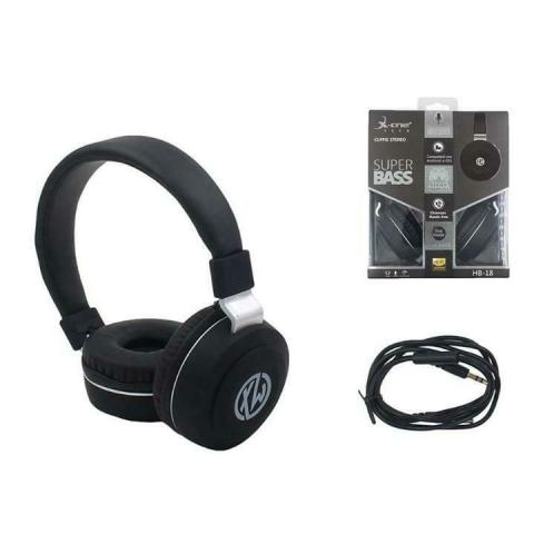 CUFFIA A FILO C/MICROFONO HB-18 BLACK - XMFXMA