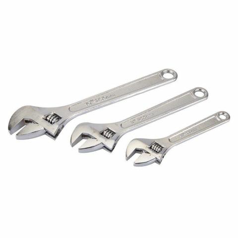 CHIAVE INGLESE REGOLABILE UNIVERSALE PER DADI E BULLONI KIT 150, 200 e 250 mm