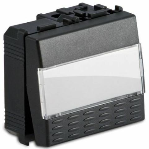 MASTER MODO PULSANTE PORTANOME 1P 16A GRIGIO 31040