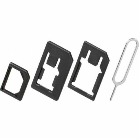 Schede SIM-Set adattatore SIM/NANO/MICRO + apri per iPhone adattatori per scheda