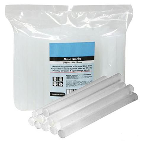 50 pz stock COLLA SILICONE STICKS  PISTOLA CALDO ADESIVA TERMO INCOLLANTE 698462