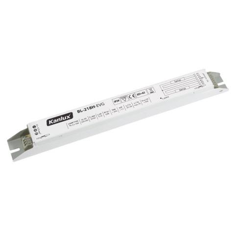 reattore elettronico per lampade al neon 2x18 watt bl-218h-evg