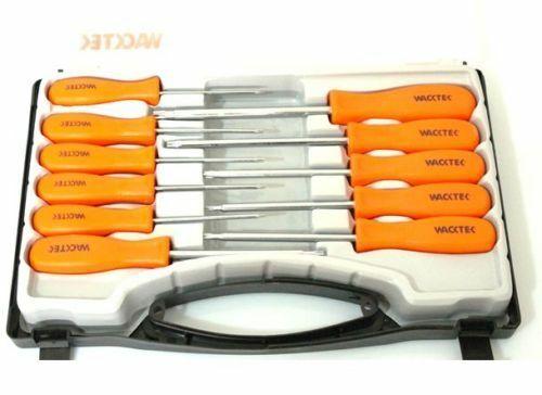 CACCIAVITI TORX SET DA 11 PEZZI IN ACCIAIO CHROME VANADIUNM CON BOX DI PLASTICA
