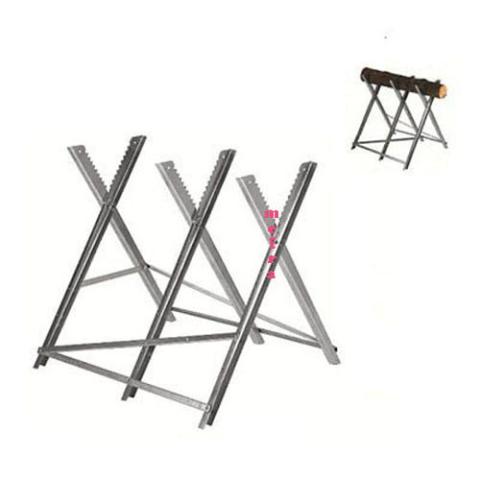 CAVALLETTO TAGLIALEGNA PIEGHEVOLE TAGLIA LEGNA SUPPORTO IN ACCIAIO 150 KG.