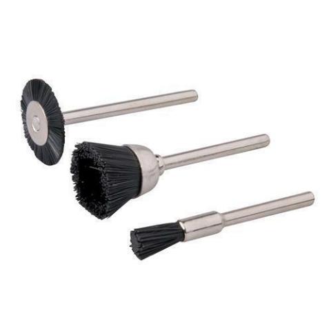Set di spazzole in Nylon per utensile multi-uso 3 pz 5, 15, 20 mm