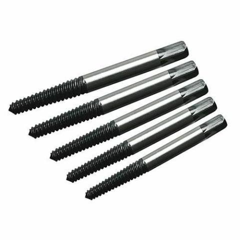 SET ESTRATTORI CONICI RIMOZIONE DI VITI DANNEGGIATE SPEZZATE 5 PEZZI 3-18 mm