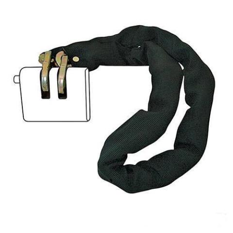 CATENA QUADRA APERTA ANTIFURTO CEMENTATA  60 mm CON GUAINA TESSILE