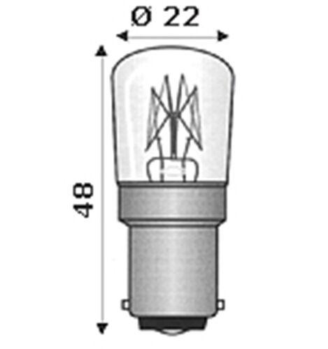 lampade ad incandescenza con filamento rinforzato per elettrodomestici e impiegh