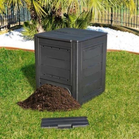COMPOSTIERA 260 LT 60X60X73H COMPOSTER COMPOSTAGGIO GIARDINO AMBITION