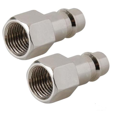 2 SGANCIO RAPIDO euro FEMMINA ARIA COMPRESSA linea Accoppiatore Connettore Adatt