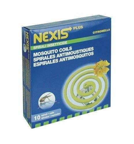 INSETTICIDA SPIRALE SPIRALETTE ANTIZANZARA ZANZARE NEXIS PLUS CITRONELLA