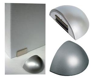 FERMAPORTA FERMA PORTA MAGNETICO IN PLASTICA ADESIVO  ALLUMINIO SATINATO