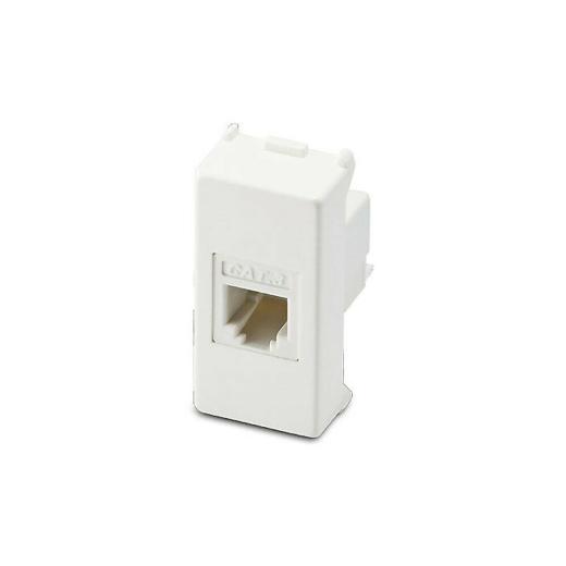 Master 21215 Mix presa RJ11 1 plug 6/4 colore Bianco