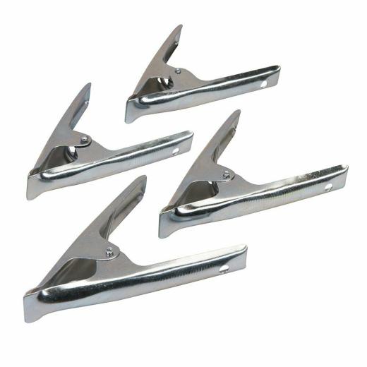 set kit 4 clip Bancarella Teloni tenda clip Strong morsetti a molla Morsetti
