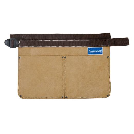 Marsupio  borsa per Portachiodi 350 x 240 mm  2 tasche Cuoio  regolabile