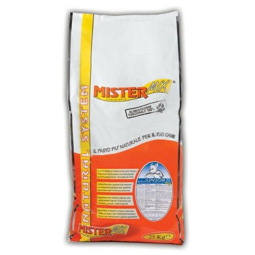 MANGIME PER CANI MISTER MIX 25 KG JUNIOR Dogs Maxi Croc CUCCIOLI FINO A 12 MESI