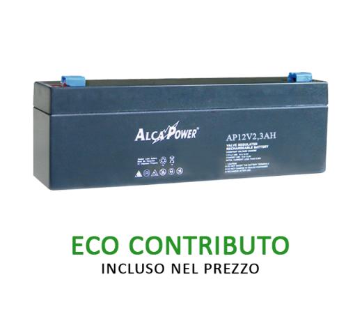 BATTERIA 12V 2.3AH ALCAPOWER BATTERIA ERMETICA RICARICABILE A PIOMBO 12VOLT