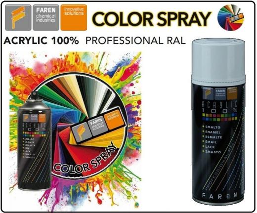 SMALTO VERNICE COLORE ACRILICO RAL 9010 BIANCO LUCIDO SPRAY X ESTERNI INTERNI