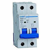 Interruttore Magnetotermico Guida Din Quadro 2 Poli 25a 6ka Curva C 51209 180326