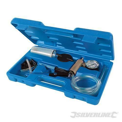 SPURGO FRENI TESTER POMPA VUOTO MANUALE TUBO ATTREZZI AUTO VACUOMETRO