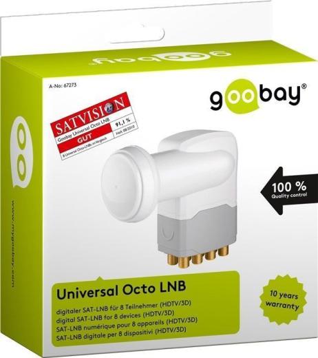 occhio lnb parabola 8 uscite indipendenti hdtv-3d professionale 67273