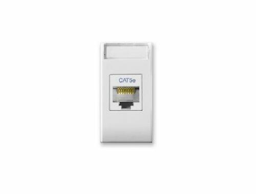 AVE 441027C5E PRESA RJ45 CAT.5E UTP SERIE DOMUS 1 MODULO RAL 9010 SISTEMA 44