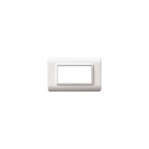 Placca AVE 44PY04B "Tecnopolimero Sistema 44" 4 Moduli Bianco RAL 9010