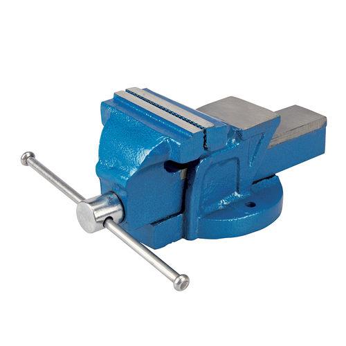 MORSA DA BANCO LAVORO IN GHISA BASE FISSA 4,5KG,APERTURA GANASCE 120MM INCUDINE
