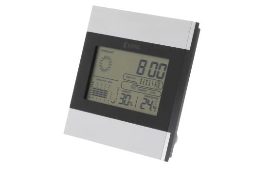 Sveglia LCD Stazione meteorologica snooze igrometro Calendario Umidita prevista