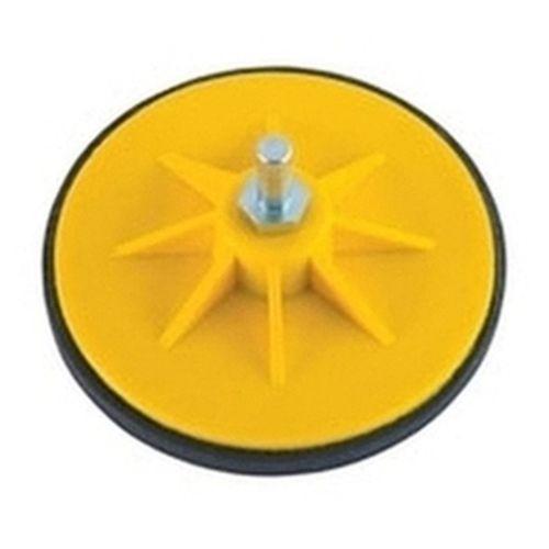 PLATORELLO TRAPANO VELCRO BIADESIVO 125 mm perno 10 mm POGGI PROFESSIONAL