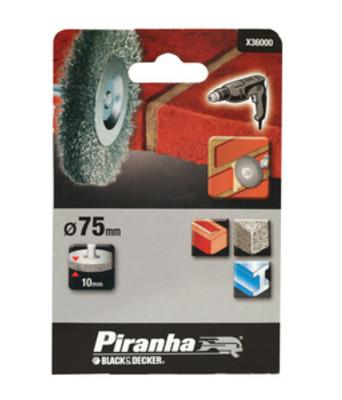 PIRANHA X36000 SPAZZOLA ACCIAIO D.75