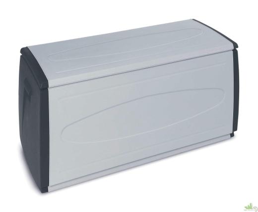 CASSAPANCA RESINA BAULE CONTENITORE ESTERNO TERRY CM.120X54X57H BOX 120 GRIGIO