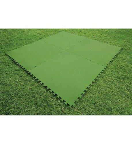 Tappetino Base Poliestere Morbido 81x81cm - Verde 8 Pezz