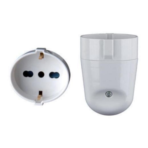 Faeg 20517 Presa Volante Schuko Bipasso P40 2p-T 10a 16a Bianca