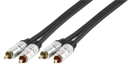 AUDIO CABLE 2X RCA MALE-2RCA MALE 5.00 M