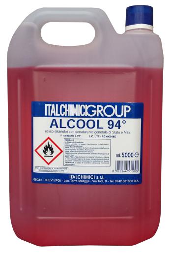 ALCOOL DENATURATO 94 CERTIFICATO LT. 5