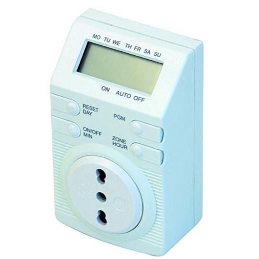 VELAMP PROGRAMMATORE TIMER PRESA SETTIMANALE DIGITALE 7 GIORNI SPINA 16A 3600W