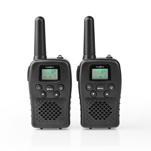 Ricetrasmittente Portata 10 km 8 Canali VOX Batterie Ricaricabili 2 Unita Nero
