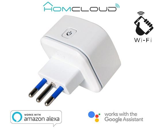 Presa Wi-Fi intelligente ITALIANA 10A comandabile da Smartphone e Vocalmente