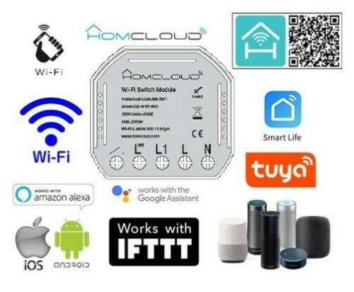 Modulo Interruttore Intelligente Wi-Fi da incasso amazon alexa google assistant