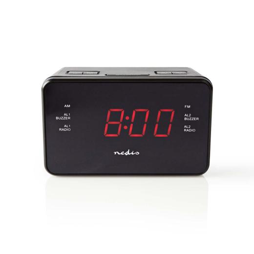 RADIO SVEGLIA DIGITALE FUNZIONE AM/FM OROLOGIO DISPLAY LED NEDIS