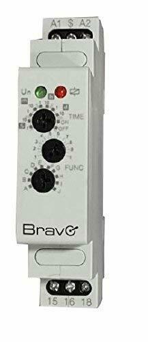 Temporizzatore Multifunzione per Quadri Elettrici DIN 12-240V Bravo D1n