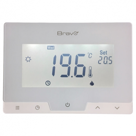 Cronotermostato touchscreen a batterie GLAM - BRAVO 93003110