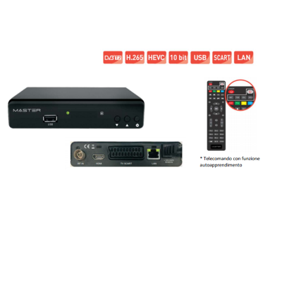 Decoder terrestre MASTER DVB-T2 H.265 HEVEC HD/FullHD 10bit