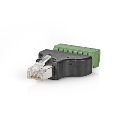 CCTV-Sicurezza connettore 8-way Terminal Block  rj-45 connettore Spina verde