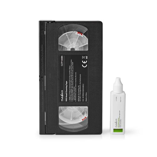 NASTRO x PULIZIA PULISCI TESTINE x VCR VIDEOREGISTRATORE TIPO CASSETTA VHS nedis